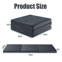 Matelas de Camping multifonction populaire matelas en mousse à mémoire de forme à trois volets Yoga voyage et tapis de lit matelas pliable