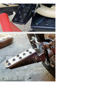Nuevas Estriberas Plegables de Aleación de Aluminio para Motocicleta, Pedales Amortiguadores, Piezas Modificadas Compatibles con Accesorios - Product Image 5
