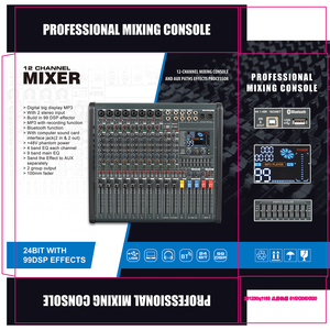 Console de mixage audio professionnelle GAX-KC Series avec USB, Bluetooth, support MP3, en métal, pour scène et spectacles en direct - Product Image 6