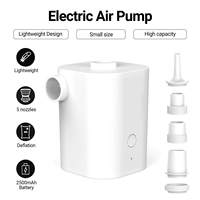 Pompe à air portable sans fil pour camping, batterie 3600 mAh, 450 L/min, adaptateur de valve ABS, pression 0,8 PSI, pour bateau gonflable et matelas, 500 pièces
