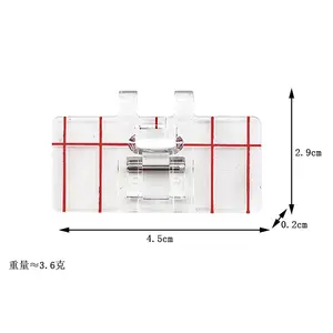 Simple Mini Clear Plastic Parallel Stitch Foot Presser for Multifunction Domestic Sewing Machine Parallel Stitch Sewing Tool