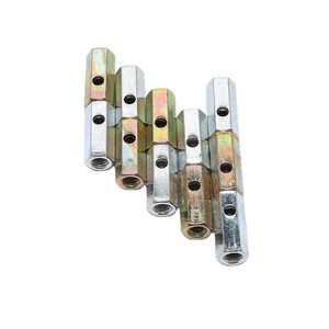 Écrous de fixation hexagonaux pour supports de câbles à fibres optiques, supports de projecteurs, en acier au carbone plat zingué, grade B, niveau 4.8 - Product Image 4