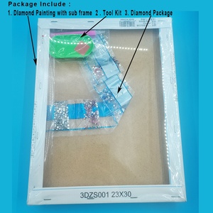 DIY 창의적인 한국 스타일 다이아몬드 아트 수공예품 사랑스러운 소녀 프린팅 모자이크 자수 어린이 초상화 만화 다이아몬드 페인팅 - Product Image 4