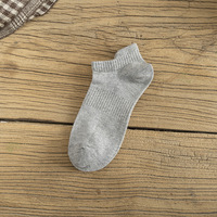 Chaussettes pour homme en coton d'été 2025, couleur unie, style business, respirantes, confortables, décontractées, chaussettes bateau à la cheville