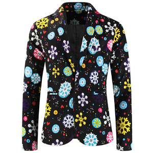 Coffret cadeau bonhomme de neige de <span class=keywords><strong>Noël</strong></span> pour hommes antistatique Santa Suits Vest Simple Breasted Closure Flat Front Christmas Jacket Set Zipper Fly - Product Image 3