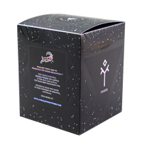 Caja de Embalaje para Velas Personalizada, Negra Mate, Impresa en Cuatro Colores con UV, Caja de Regalo de Lujo, Tarjeta Premium