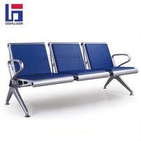 Chaise d'attente triangulaire en acier moderne SJ708LA pour hôpital, clinique, bureau, banque, aéroport, sièges de réception