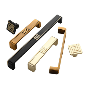 New Chinese Style Antique <strong>Door</strong> <strong>Knobs</strong> Zinc Alloy Black Brass Copper Color Handles <strong>Bedroom</strong> Bathroom Kitchen Dresser Drawer - Product Image 2