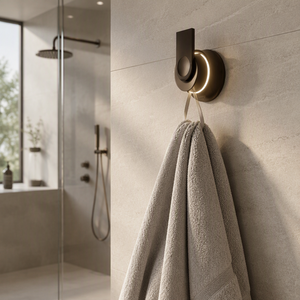 Wall Mounted Robe <b>Hook</b> Zinc Plastic Brushed Nickel Matte <b>Black</b> Waterproof Coat <b>Hook</b> Bathroom garment hanger - Product Image 6