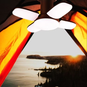 Многофункциональный солнечный кемпинговый фонарь, портативный складной светодиодный фонарь с зарядкой для телефона и регулируемой яркостью для использования на открытом воздухе - Product Image 5