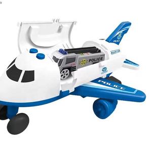 Đồ Chơi Điện Tử Máy Bay Biến Dạng Lưu Trữ Cảnh Sát Máy Bay Phun Pin Hoạt Động Đồ Chơi Máy Bay Cho Trẻ Em - Product Image 2
