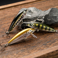 Leurre de pêche coulant JOHNCOO 5cm 5g, type Minnow Wobblers, Jerkbait pour la pêche à la truite et à la perche
