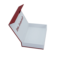 Boîte cadeau de luxe en carton blanc avec logo personnalisé, emballage de forme de livre, boîte cadeau magnétique en papier cartonné de qualité supérieure