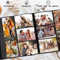Álbum de Fotos de Cuero PU Grabado de 12 Pulgadas con Páginas Autoadhesivas, Álbum Familiar para Bodas, Gran Venta, Alta Calidad, Personalizable