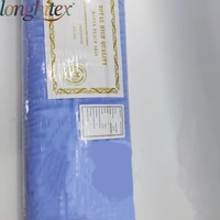 Longhitex 145GSM 58 "kulit persik jubah tahan kerut 100% poliester harga pabrik seragam Thobe dari produsen