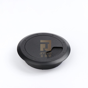 Dustproof Cover Round Cable Hole Cover For Desk Office Cable Management Plastic Parts JNT-175 Detachable Bolt Inserting Type - Product Image 4