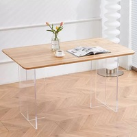 Moderner Luxus-Esstisch aus Acryl für Zuhause oder Hotel Elegante Esszimmer-oder Bar möbel