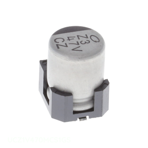Condensateur SMD original à montage en surface, en aluminium, 47 µF, 20 %, 35 V, UCZ1V470MCS1GS - Product Image 1