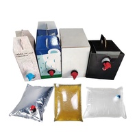 Sac bib aseptique 10L avec robinet et logo personnalisé, sac à vin 5L, distributeur de liquide en boîte