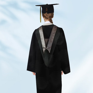 slim fit dress slacks Matte Black Bachelors Cap & Gown main image 0