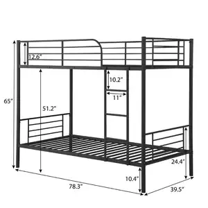 새로운 디자인 도매 이층 금속 침대 학교 하이 퀄리티 기숙사 금속 침대 프레임 이층 침대
