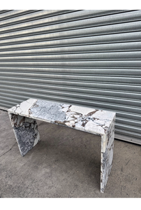 Comptoir en marbre naturel de style design Table longue murale Table d'entrée de luxe Table <span class=keywords><strong>console</strong></span> couloir entrée entrée extensible - Product Image 5