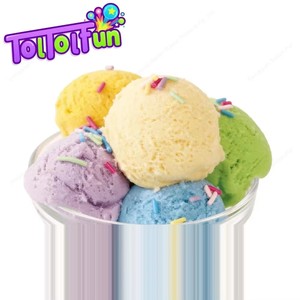 Ensemble de moules à sable éducatifs DIY, moules à crème glacée colorés pour enfants, pour le jeu à la maison et la simulation spatiale amusante - Product Image 2