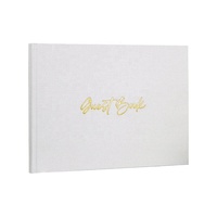 Carnet de croquis à couverture rigide en tissu de lin 2026, prix d'usine, livre d'or personnalisé pour mariage, fiançailles ou cadeau d'anniversaire
