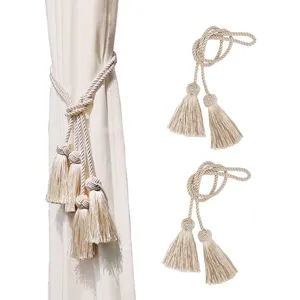 accessori della tenda tie ganci Suppliers-Classic Palla Appesa Gancio Cravatta Posteriore del Commercio All'ingrosso di Accessori Tenda Moderna Nappa Tieback