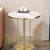 Tables consoles modernes en dalles de pierre, style luxe léger, table d'appoint de canapé pour salon, table de chevet minimaliste pour chambre, haute capacité de charge