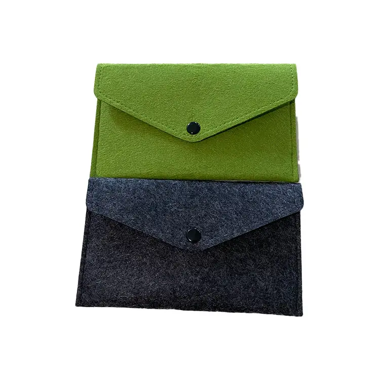 Wholesale Custom Felt Mobile Phone Pouch Felt Cell Phone Bag Simple Envelope Design Handbags