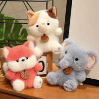 Usine Mini Grue En Peluche Porte-clés PP Coton Rempli Griffe Distributeur Automatique Jouet Animal En Peluche Pendentif Poupée