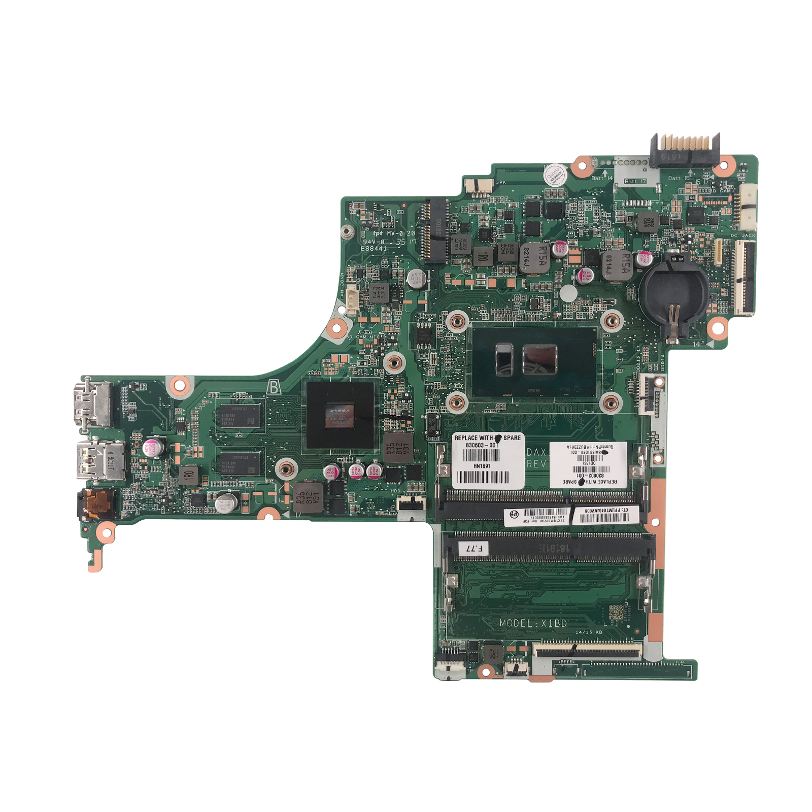 CARTE MÈRE HP Pavilion 15-AU181NA avec processeur i5 7200U 2,5 GHz avec carte USB EUR 18,94