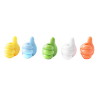 Pince adhésive universelle pour câble Crochet mural pour pouce en PVC Organisateur de câble multifonction Cintre pour stylo et clé Outil pratique de gestion des câbles