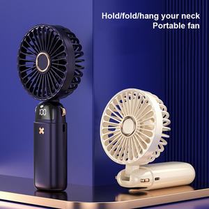 Ventilador plegable de escritorio, ventilador portátil con carga USB, apariencia mini elegante, pequeño ventilador esencial para uso en exteriores en verano - Product Image 3