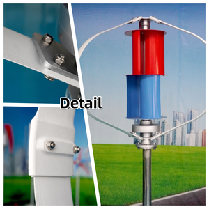 Éolienne à axe vertical 3KW 12V pour l'alimentation hors réseau et la production d'électricité des cabanes montagnaires isolées - Product Image 2