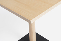 Prix bon marché Table carrée de salon de style moderne Table à manger en bois massif de restaurant Petite table basse