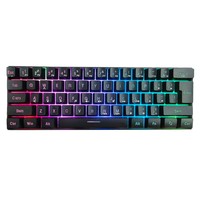 OEM ODM 61-Tombol Mini Keyboard Mekanik Berkabel OUTEMU Switch Anti-Ghosting RGB USB Type-C Ergonomis Model Desktop Gaming Baru M7