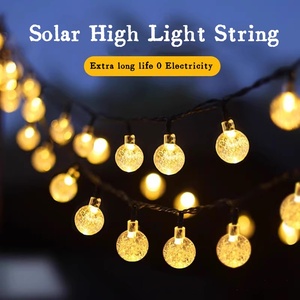 5M 7M 10M LED Solar bola de cristal <span class=keywords><strong>luces</strong></span> de cadena Flash jardín impermeable lámpara de hadas <span class=keywords><strong>para</strong></span> jardín al aire libre decoración de boda de Navidad - Product Image 6