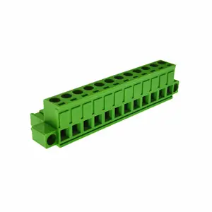3.81mm 5.0mm 5.08mm passo PCB bloco terminal conector do ângulo Pin cor verde Typepluggable bloco terminal Pluggable