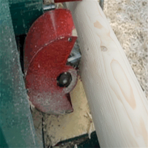 Tour à bois pour rainurer, machine à bois pour maison en bois WMD600, moteur 15kw, produit breveté - Product Image 1