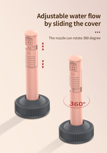 Laveuse de bidet de <span class=keywords><strong>toilette</strong></span> portable Shattaf avec mini-pulvérisateur de voyage compact de bouteille de 300ml pour les soins personnels d'hygiène extérieure - Product Image 2