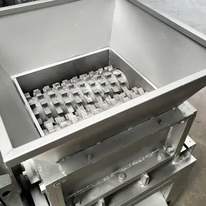 Super Forte Mini Lata De Alumínio Eixos Duplos Triturador Triturador De Metal Industrial Preço Da Máquina