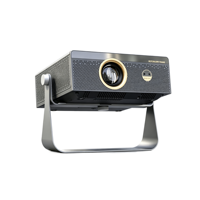 Projecteur LED compatible 4K, 700 ANSI, support métallique inclinable, Android 14 OS, projection 50-300 pouces, haut-parleur intégré 10W