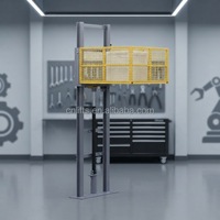 Monte-charge hydraulique à mât unique Konty SJD avec télécommande électrique et table personnalisable pour entrepôt