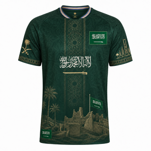 Camiseta <span class=keywords><strong>de</strong></span> Fútbol <span class=keywords><strong>de</strong></span> Arabia Saudita Mundial 2026 DDP, Nueva Versión Personalizada del Uniforme Nacional para Jugadores y Aficionados, Local y Visitante, para Hombre y Mujer - Product Image 2