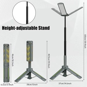 Lanterne de camping extensible à très longue portée, projecteur triangulaire, lampe pliable à trois faces, lampe d'éclairage multifonctionnelle pour l'extérieur - Product Image 6