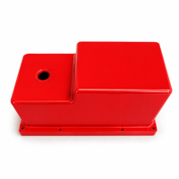 Cache de protection en aluminium usiné CNC et thermolaqué pour compartiment de navire de transport, boîtier de boîte de jonction d'instruments marins avec bride