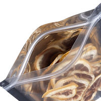 Sachet d'emballage personnalisé en aluminium pour café et thé, avec fermeture éclair, pochette de vente au détail, sac auto-scellant en plastique transparent d'un côté