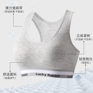 Commerce extérieur transfrontalier coton I-<span class=keywords><strong>word</strong></span> beau dos sous-vêtement de sport costume avec coussin de poitrine sans anneau en acier soutien-gorge femmes - Product Image 4